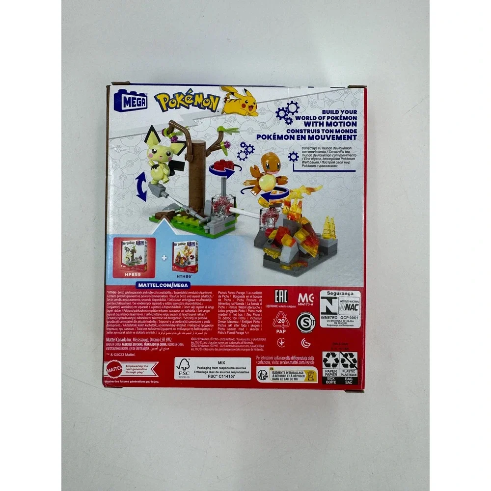 MEGA Pokemon Pichu Forest Forage Building Set 84‎ Pieces HPB59 Motion Brick